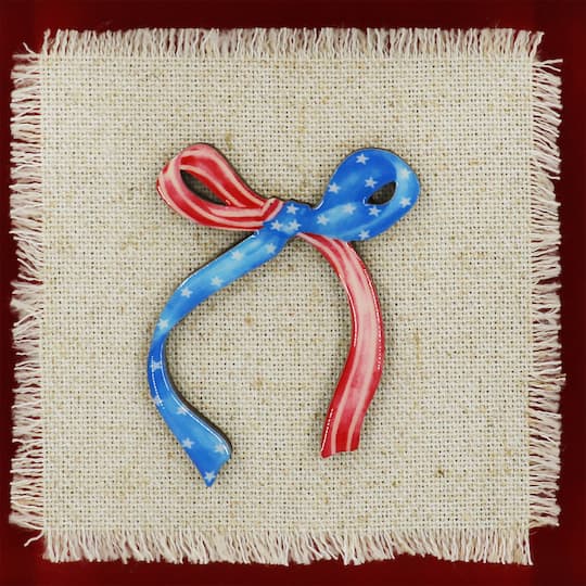 Red, White & Blue 6" Patriotic Bow Tabletop Décor by Celebrate It™